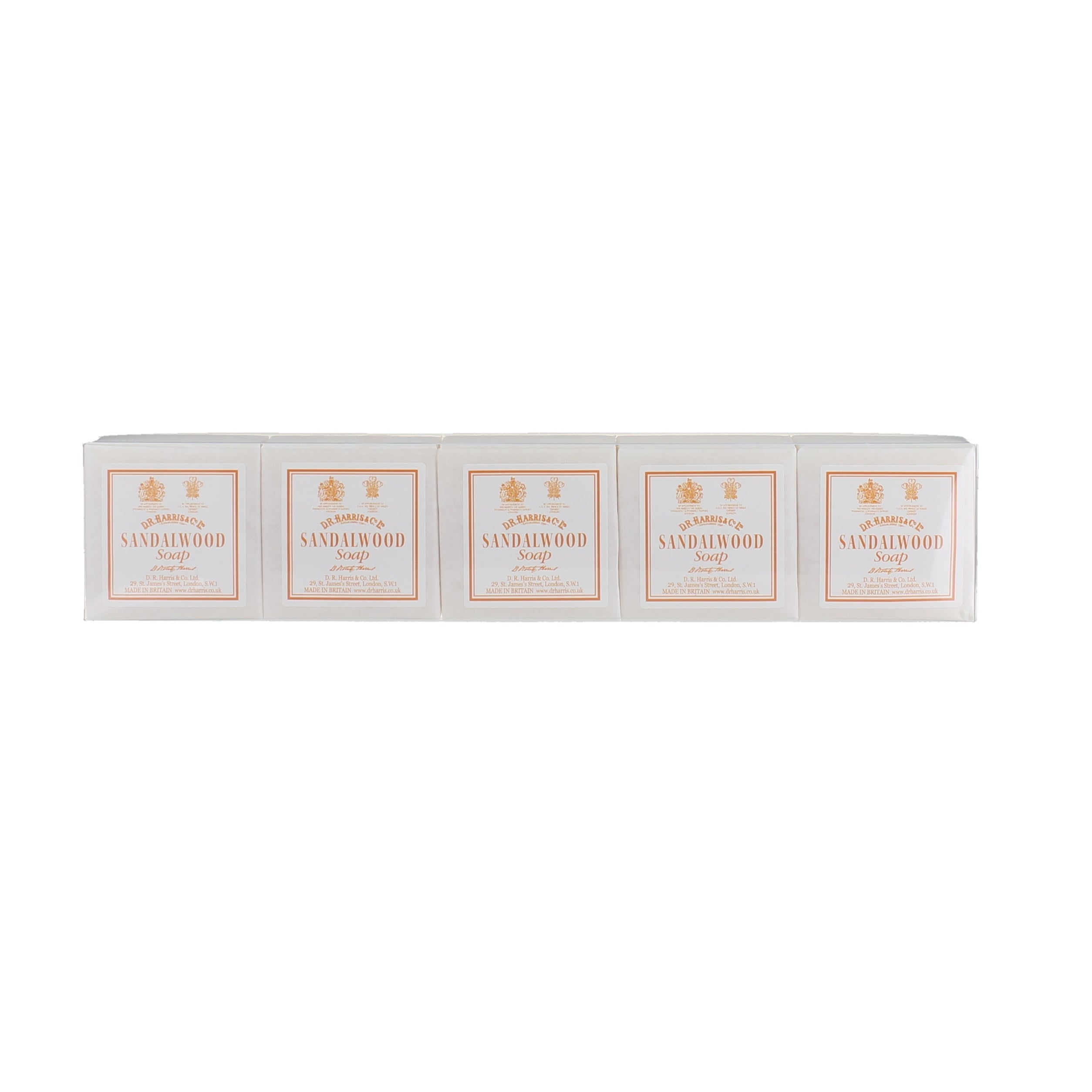 D.R. Harris Sandalwood Guest Soap, 5 Pack